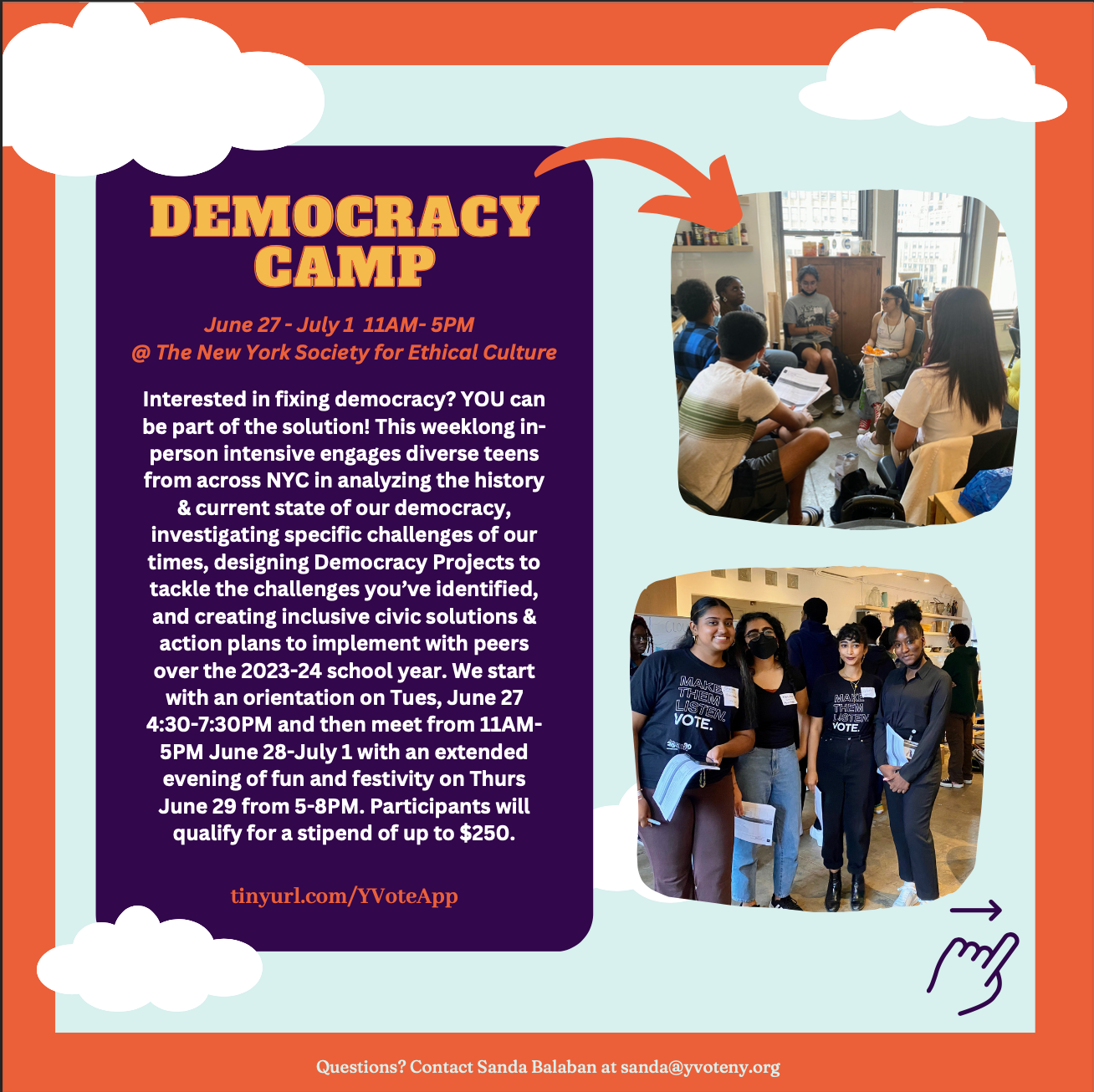 Witness & Welcome Teen Democracy Camp at Ethical June 27-July 1 | The ...